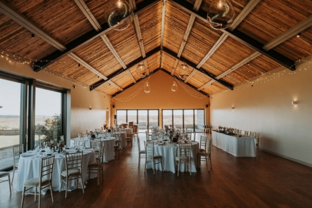Modern Barn in Autumn for Wiltshire Wedding Chalk Barn Dan Watkins My Flower Patch