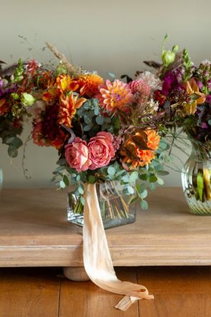 Natural bridal bouquet British grown flower wedding bouquet Chalk Barn Dan Watkins My Flower Patch