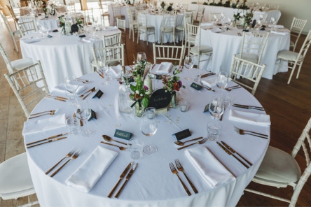Table flowers in a Modern Barn Autumn for Wiltshire Wedding Chalk Barn Dan Watkins My Flower Patch